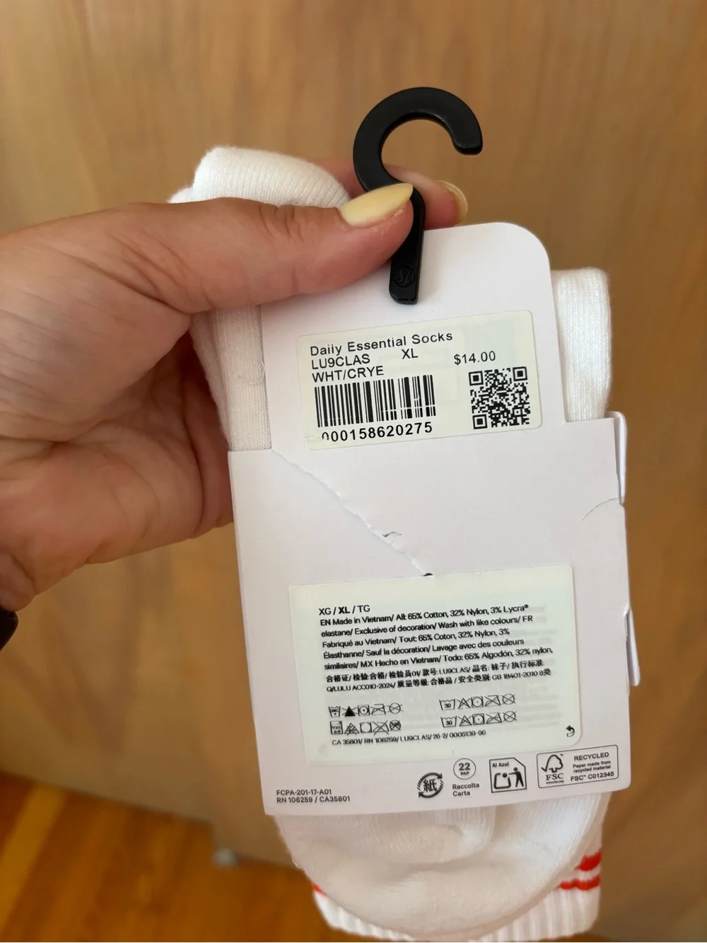 lululemon new with tags socks